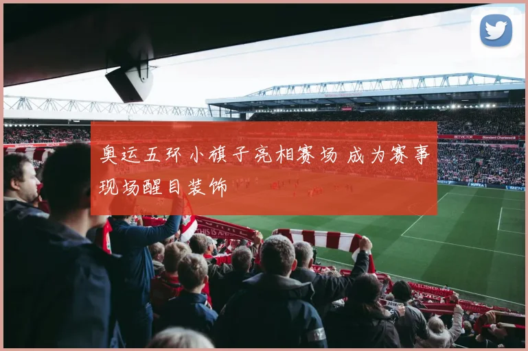 奥运五环小旗子亮相赛场 成为赛事现场醒目装饰
